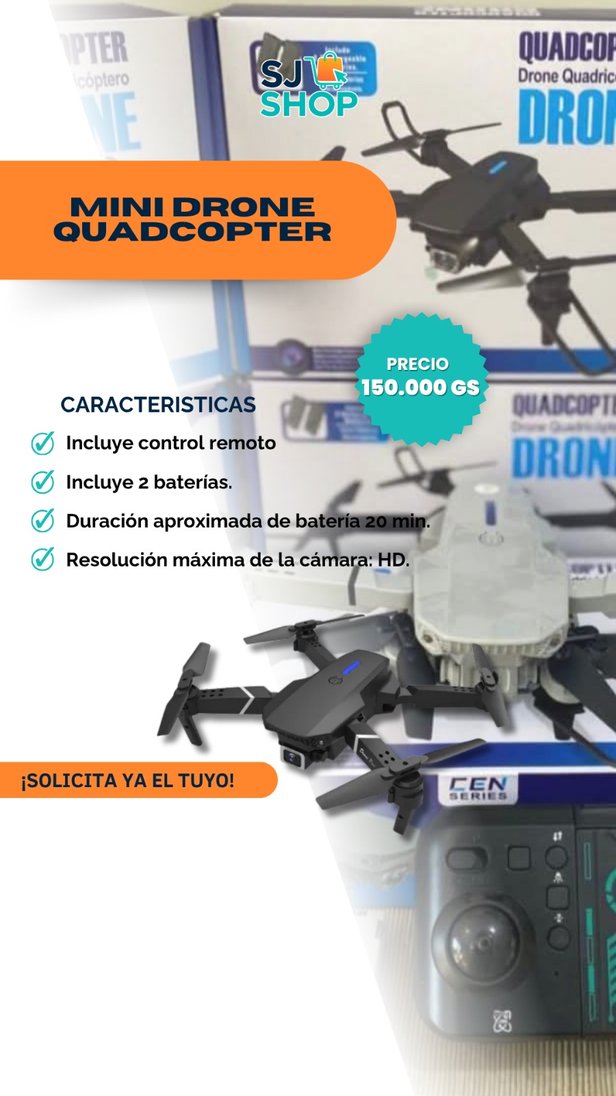🚁✨ Mini Drone Quadcopter HD | Diversión y Tecnología en tus Manos