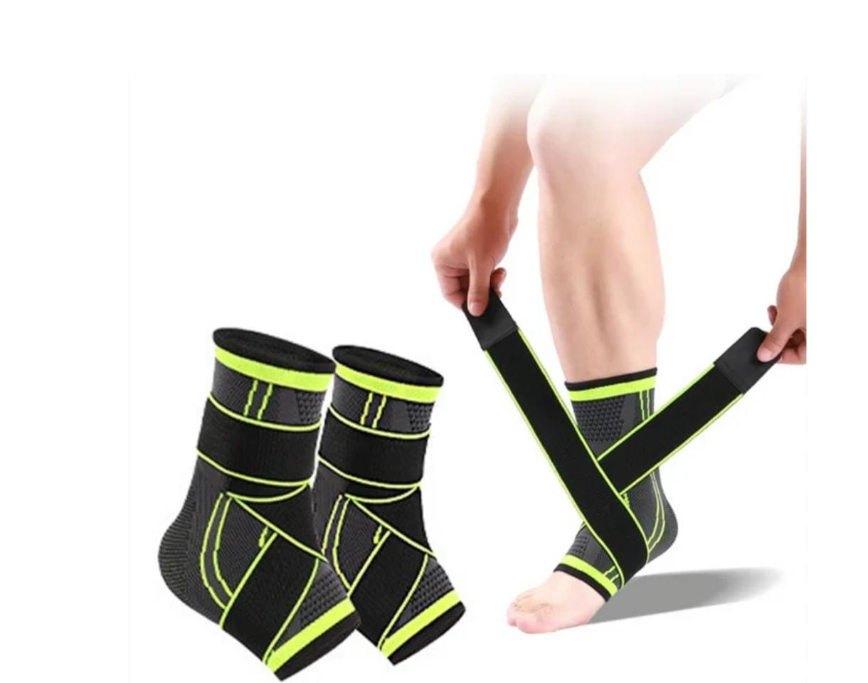 Tobillera Deportiva Benesta con bandas ajustables y tecnología de compresión.