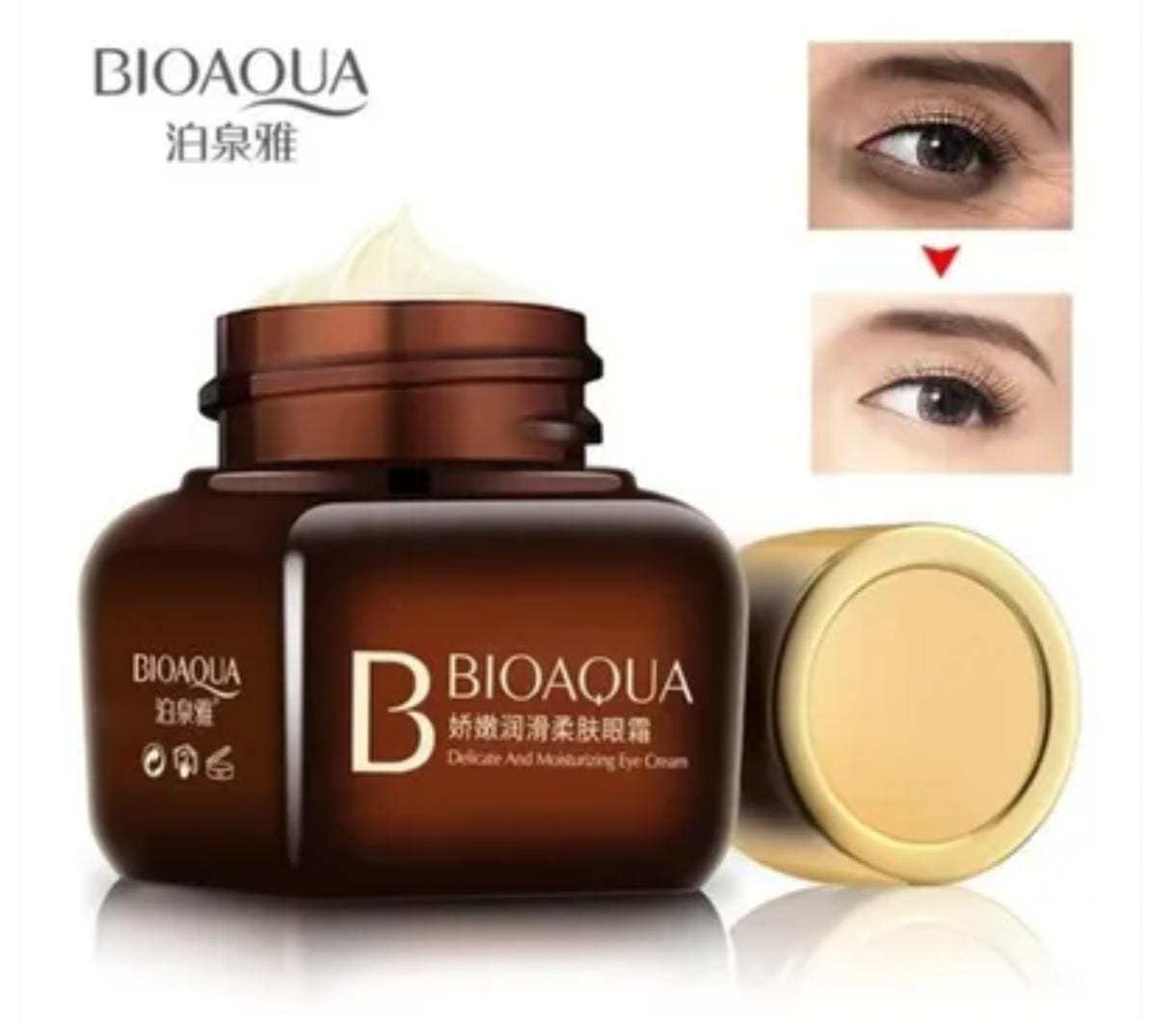 ✨ Crema Contorno de Ojos BIOAQUA | Hidratación y Rejuvenecimiento 💆‍♀️