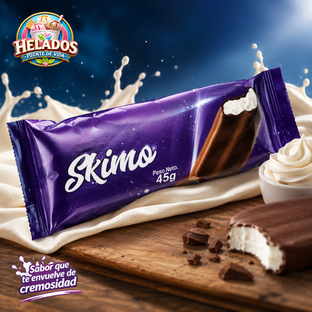 Skimo Bañado en Chocolate