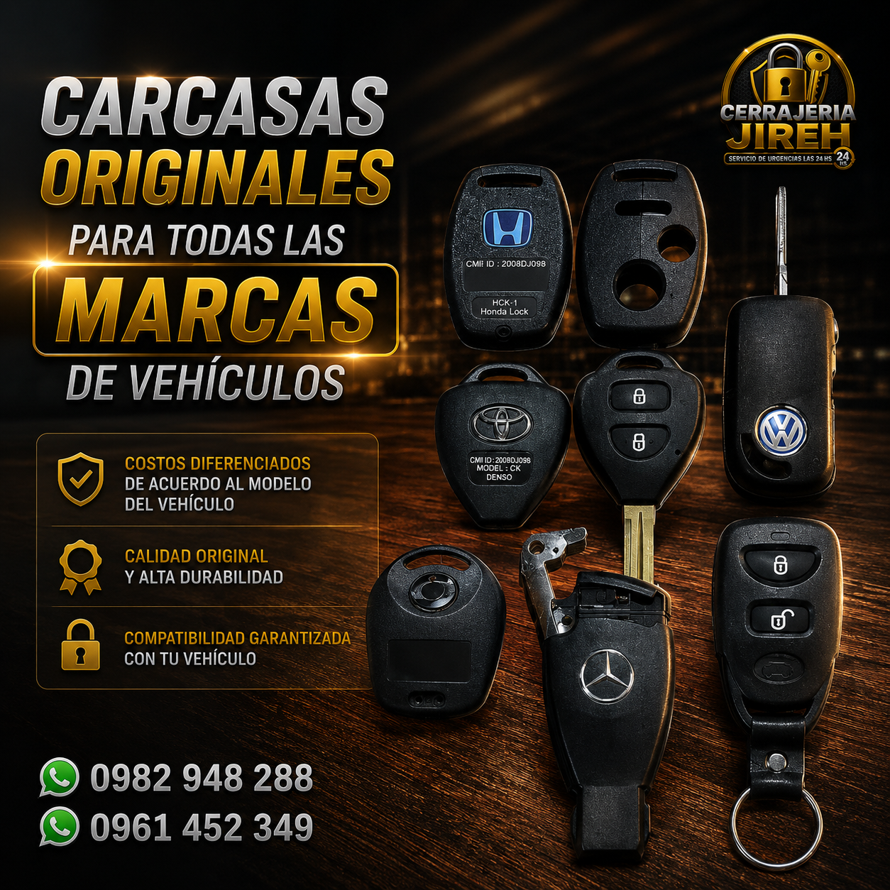 Carcasas Originales para Todas las Marcas de Vehículos