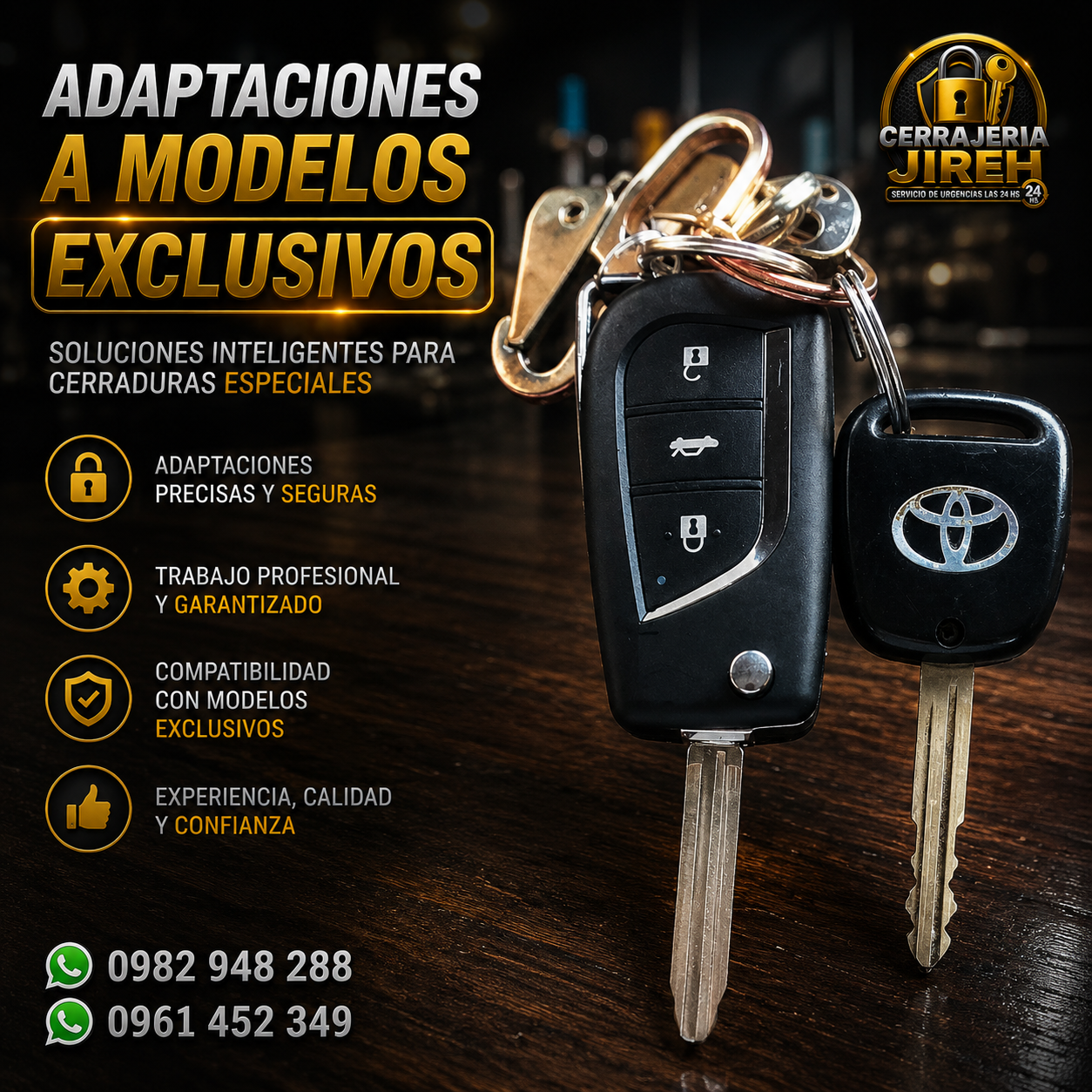 Adaptaciones para Modelos Exclusivos de Llaves y Cerraduras