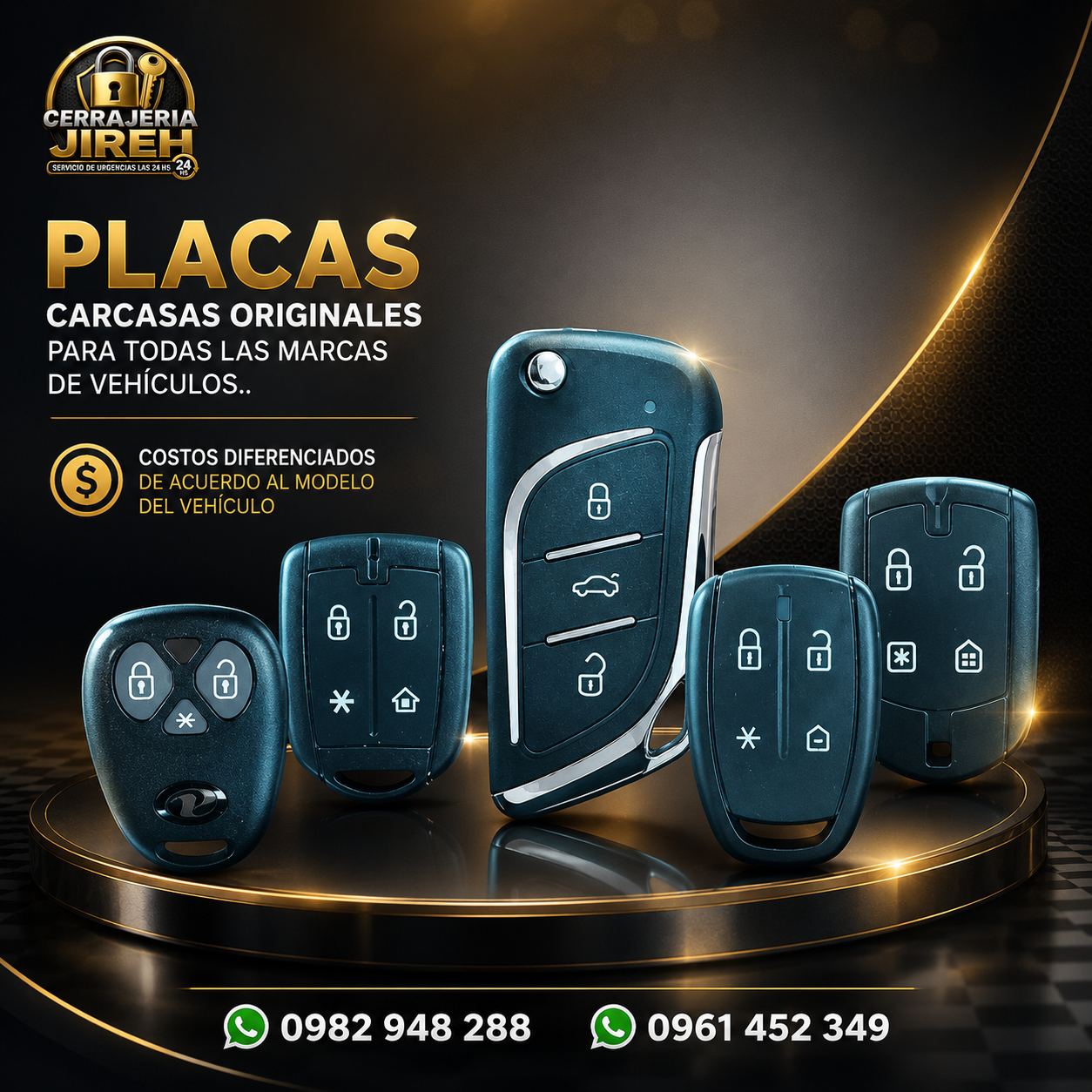Placas y Carcasas Originales para Vehículos