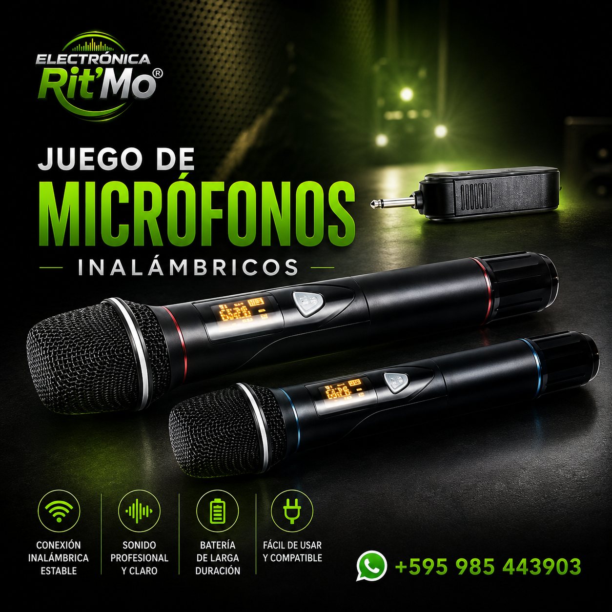 Juego de Micrófonos Inalámbricos