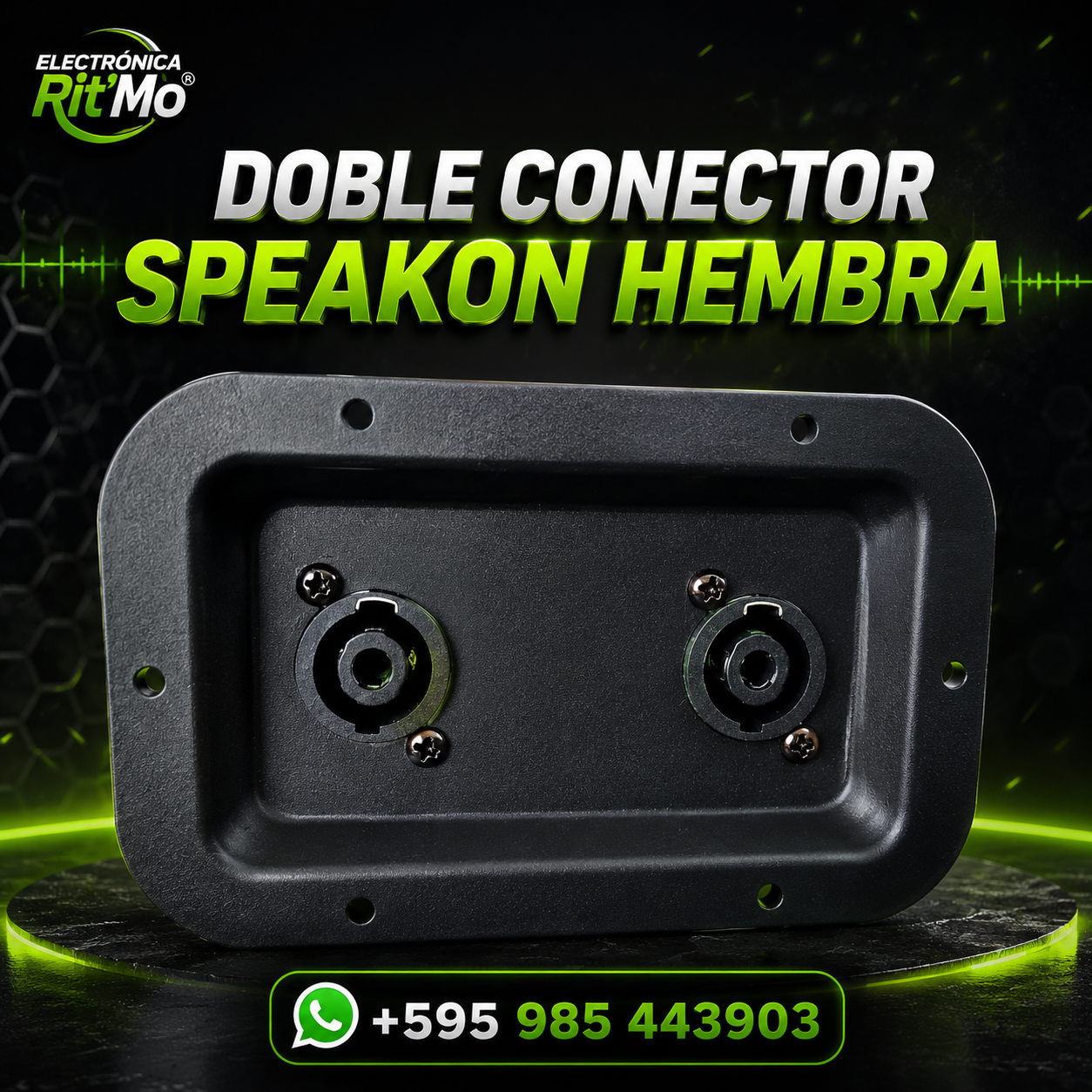 Doble Conector Speakon Hembra