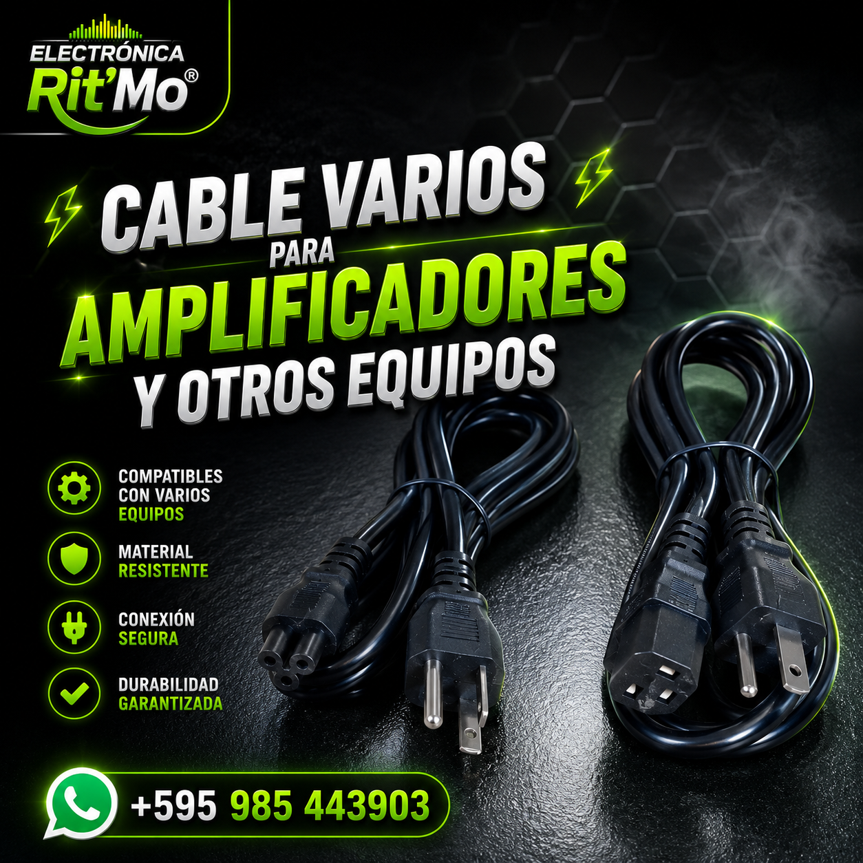 Cables para Amplificadores y Equipos – Conexión Segura
