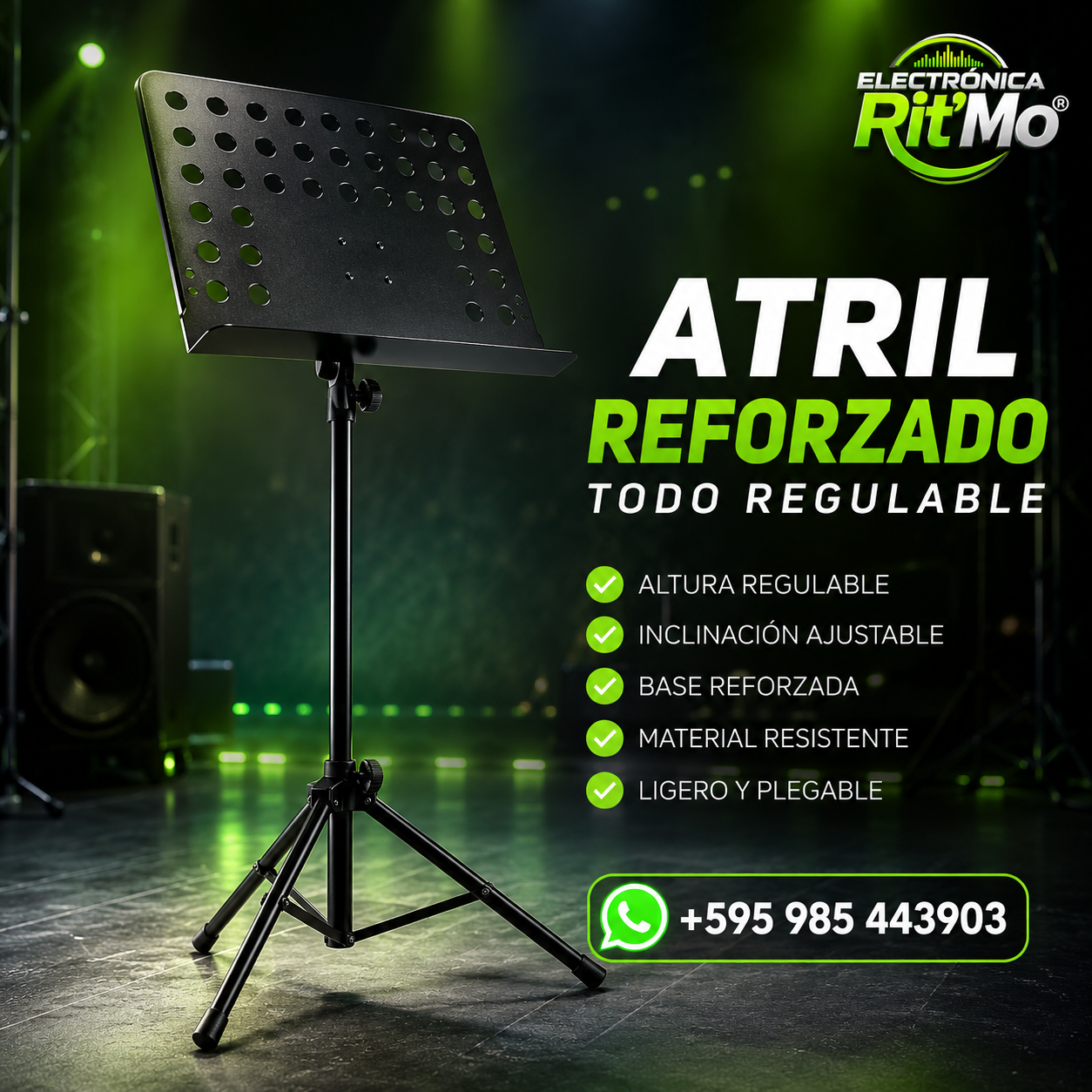 Atril Reforzado Regulable – Resistente y Práctico
