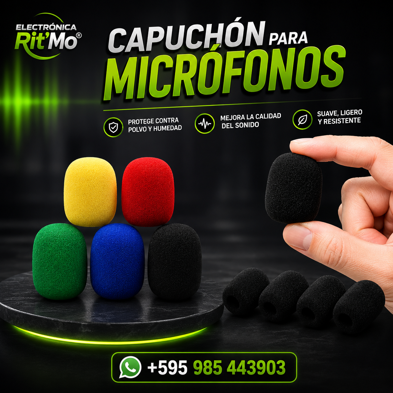 Capuchón para Micrófonos – Protección y Mejor Sonido