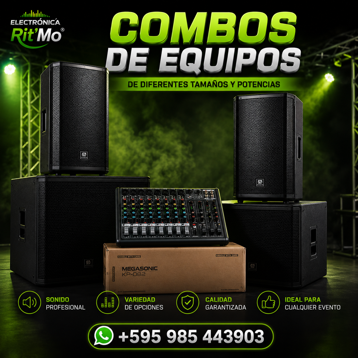 Combos de Equipos de Sonido Profesional