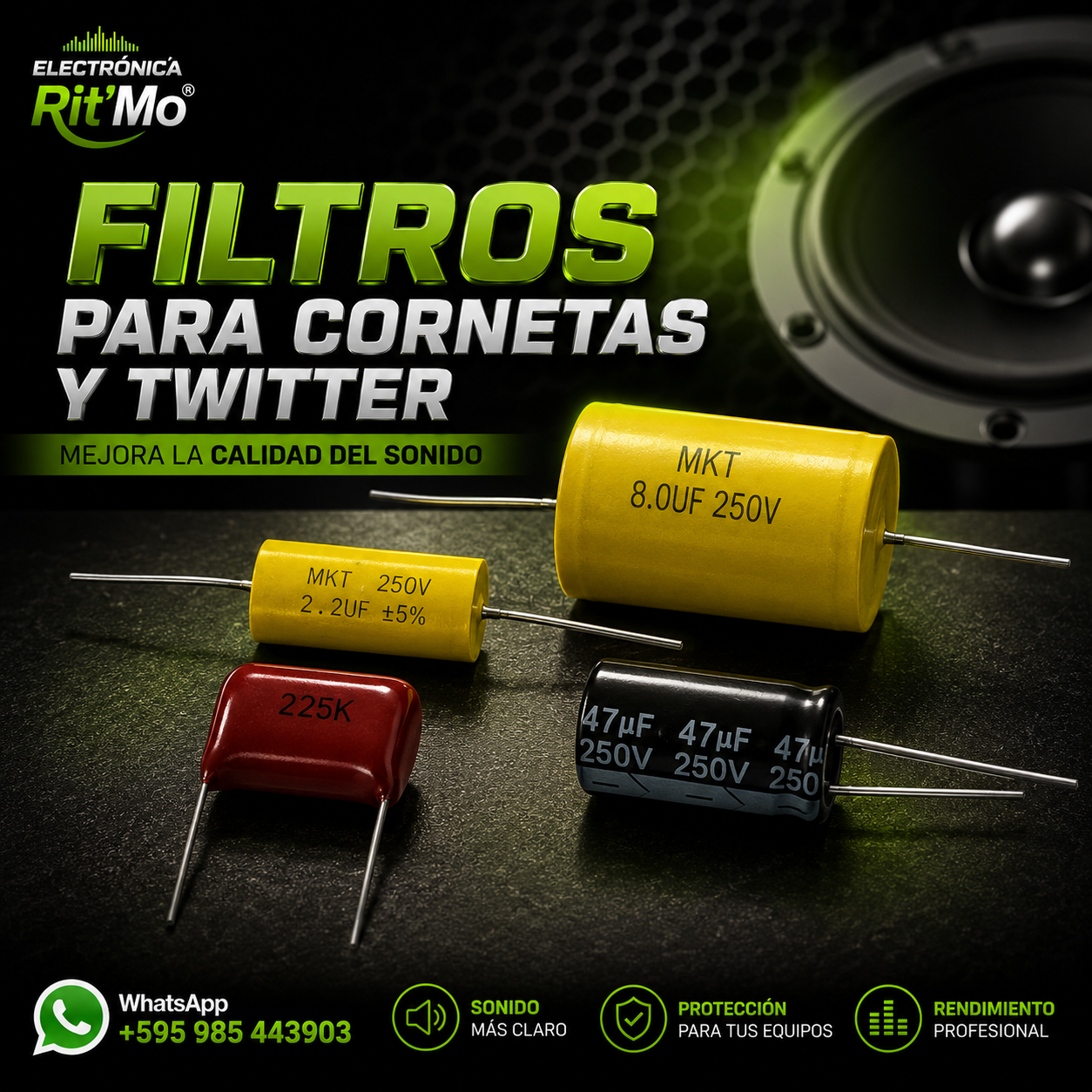 Filtros para Cornetas y Twitter