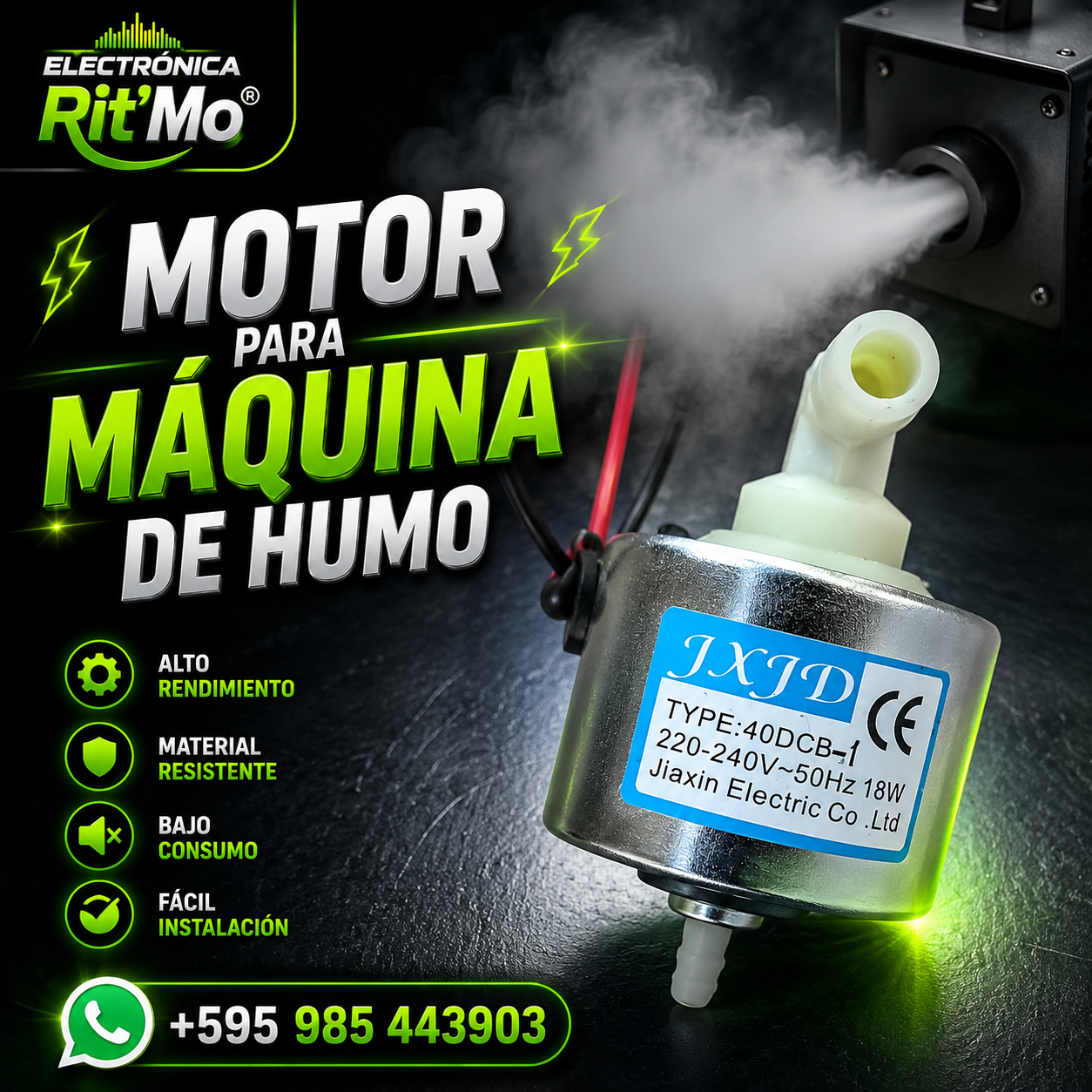 Motor para Máquina de Humo – Alto Rendimiento