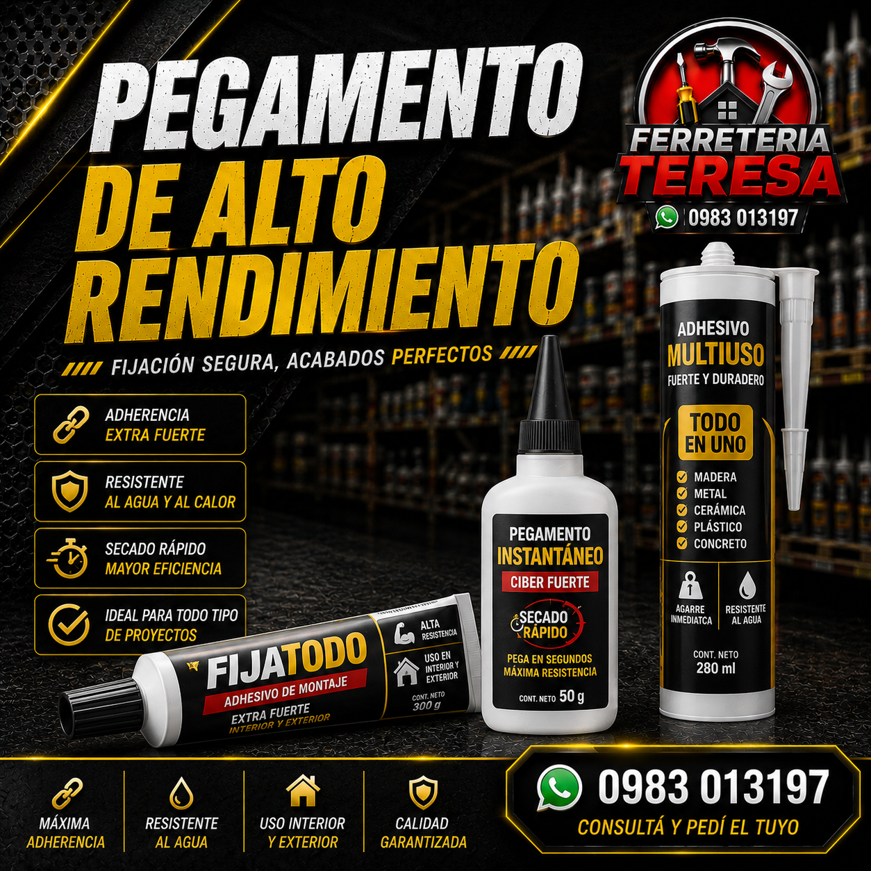 Pegamento de Alto Rendimiento
