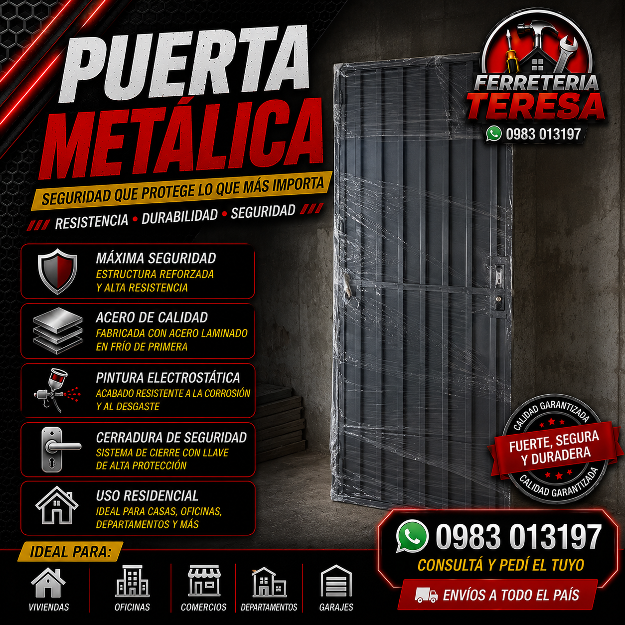 Puerta Metálica Reforzada