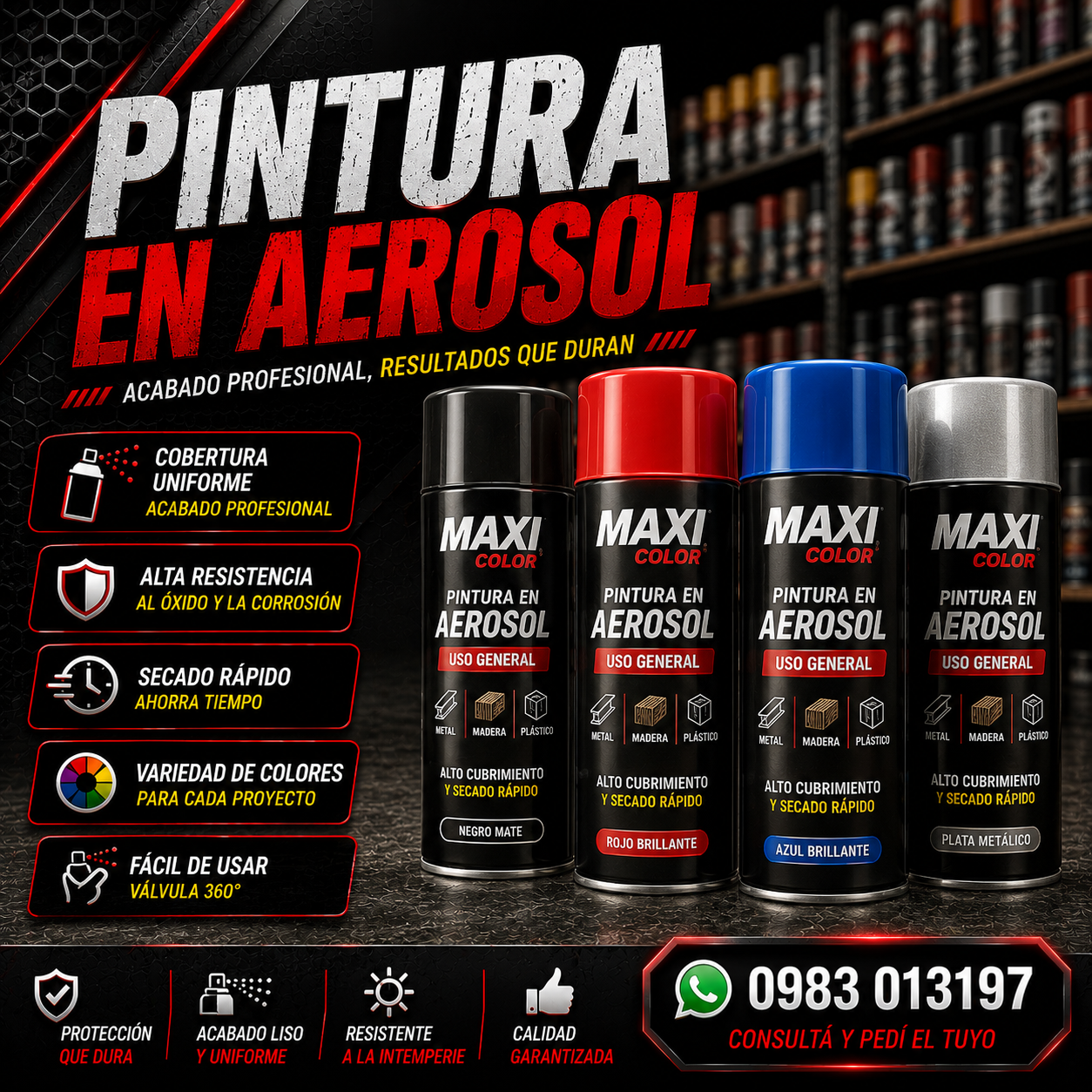 Pintura en Aerosol Maxi Color
