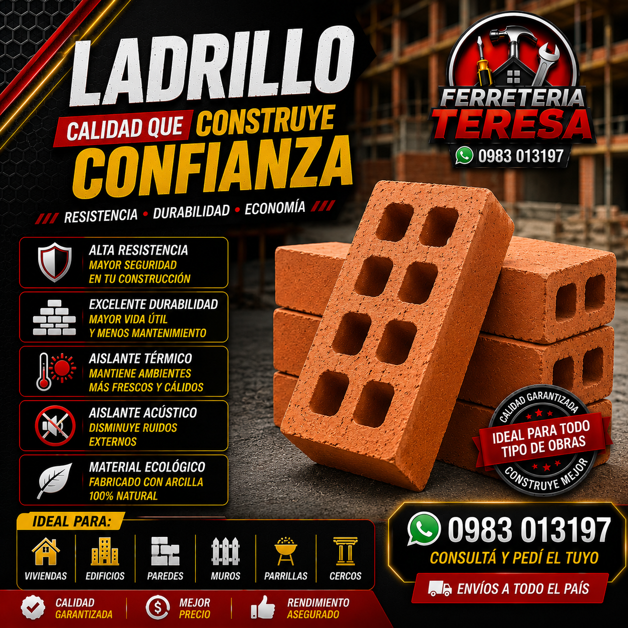 Ladrillo Premium para Construcción