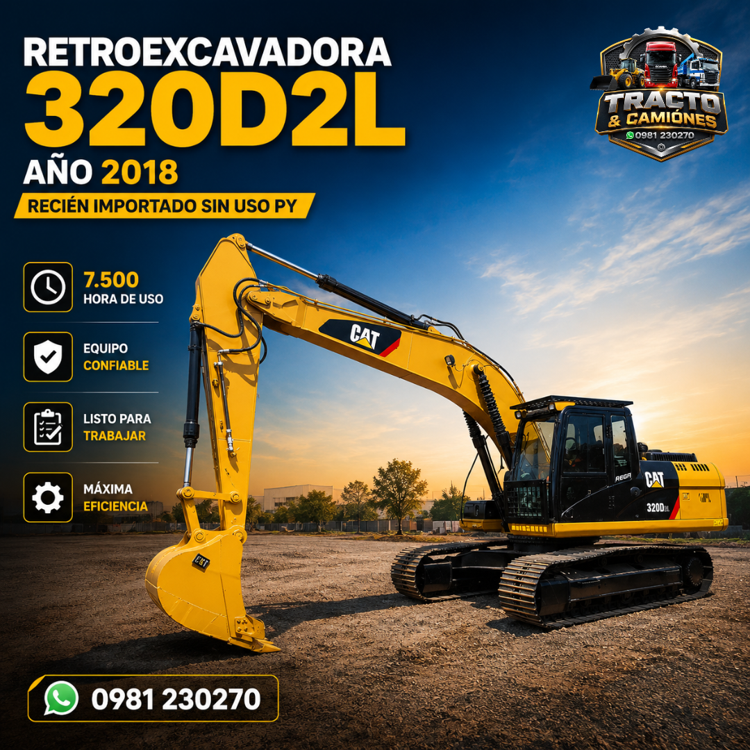 Retroexcavadora CAT 320D2L 2018