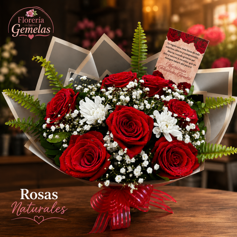 Rosas Rojas Naturales Premium
