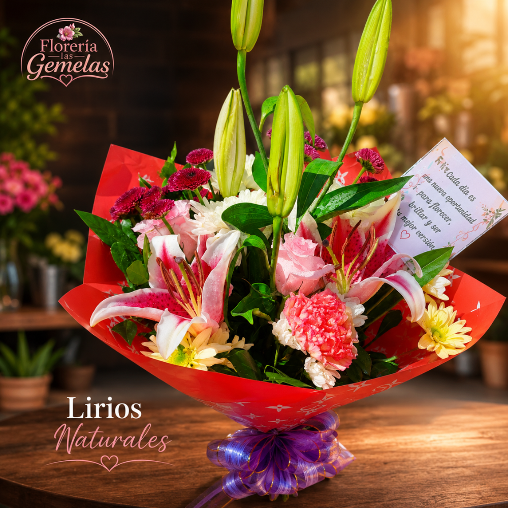 Lirios Naturales Elegancia Premium