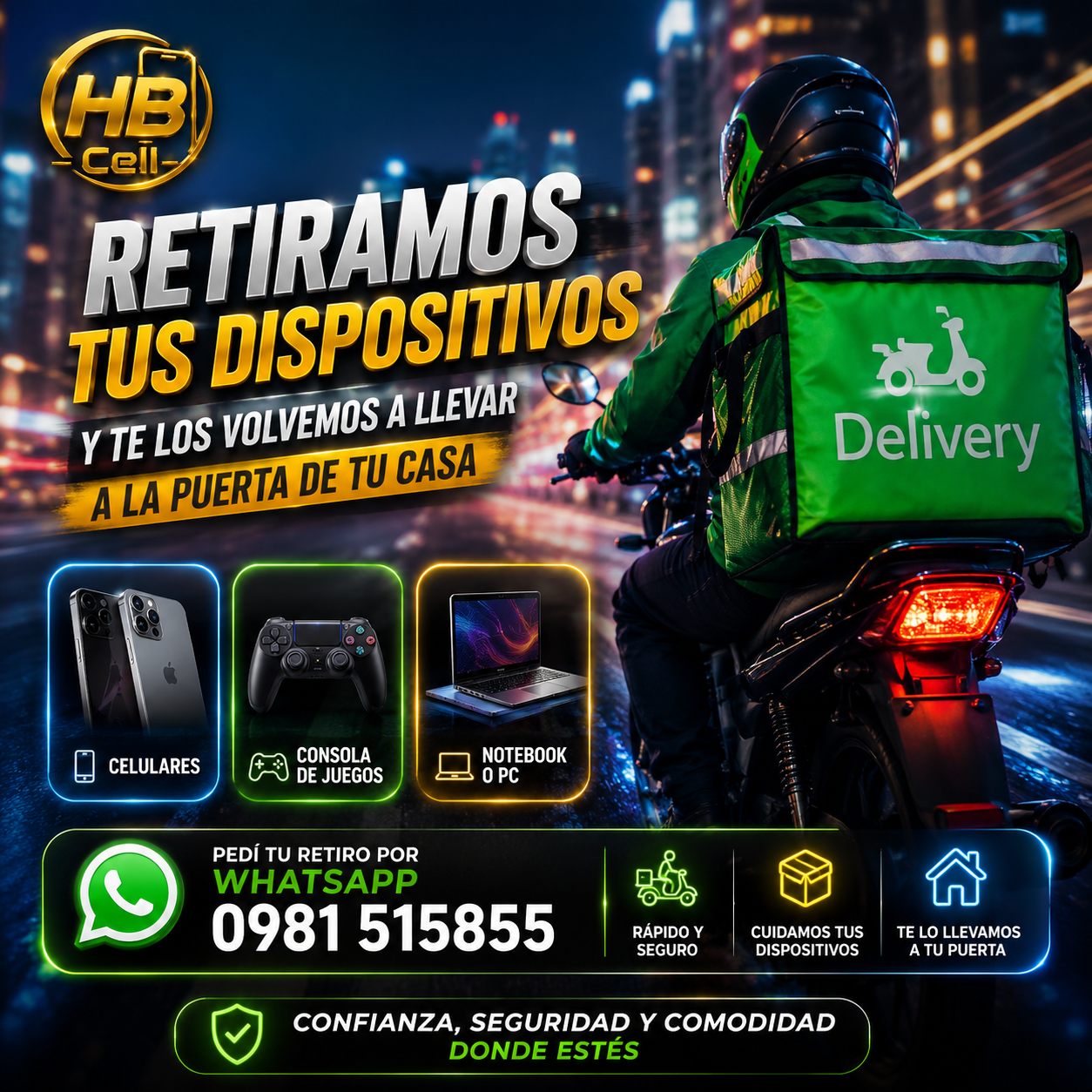 Retiramos y Entregamos tus Dispositivos a Domicilio