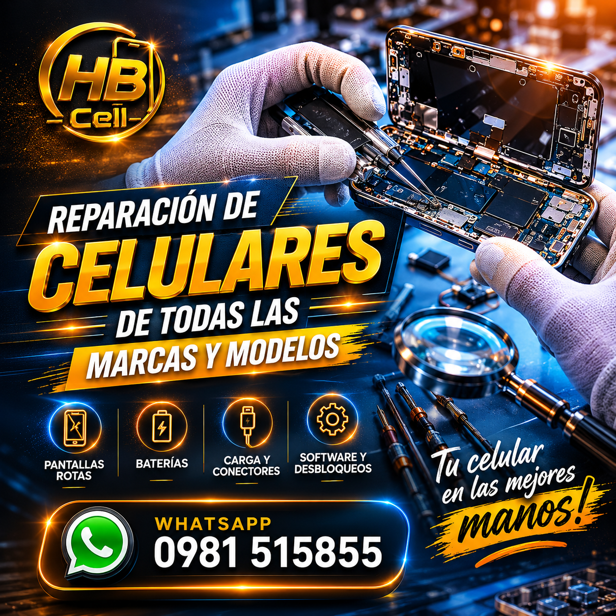 Reparación de Celulares de Todas las Marcas y Modelos