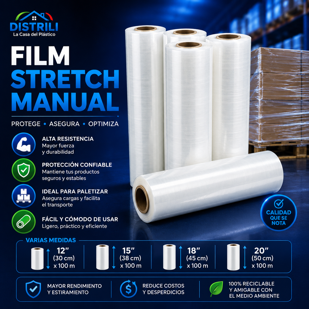 Film Stretch Manual – Protección y Seguridad para tus Cargas