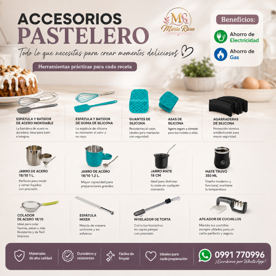 Accesorios Pasteleros Essen – Todo lo que Necesitás para Crear Momentos Deliciosos