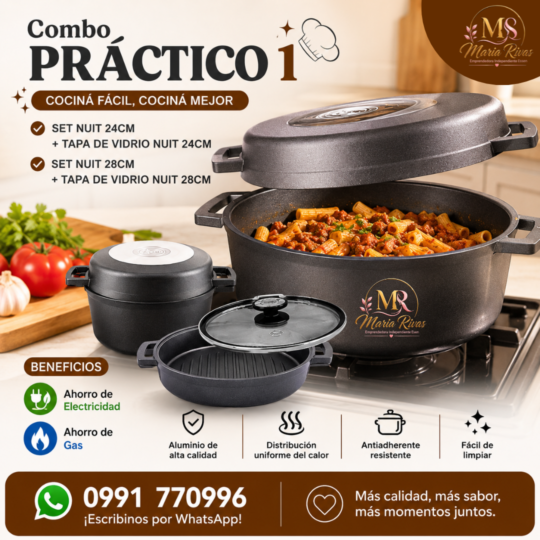 Combo Práctico 1 – Cociná Fácil, Cociná Mejor