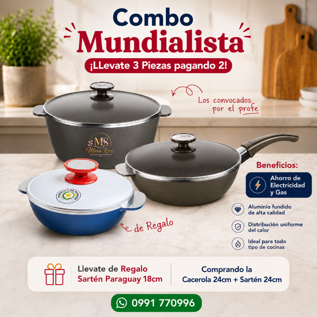 Combo Mundialista: ¡3 Piezas por el Precio de 2