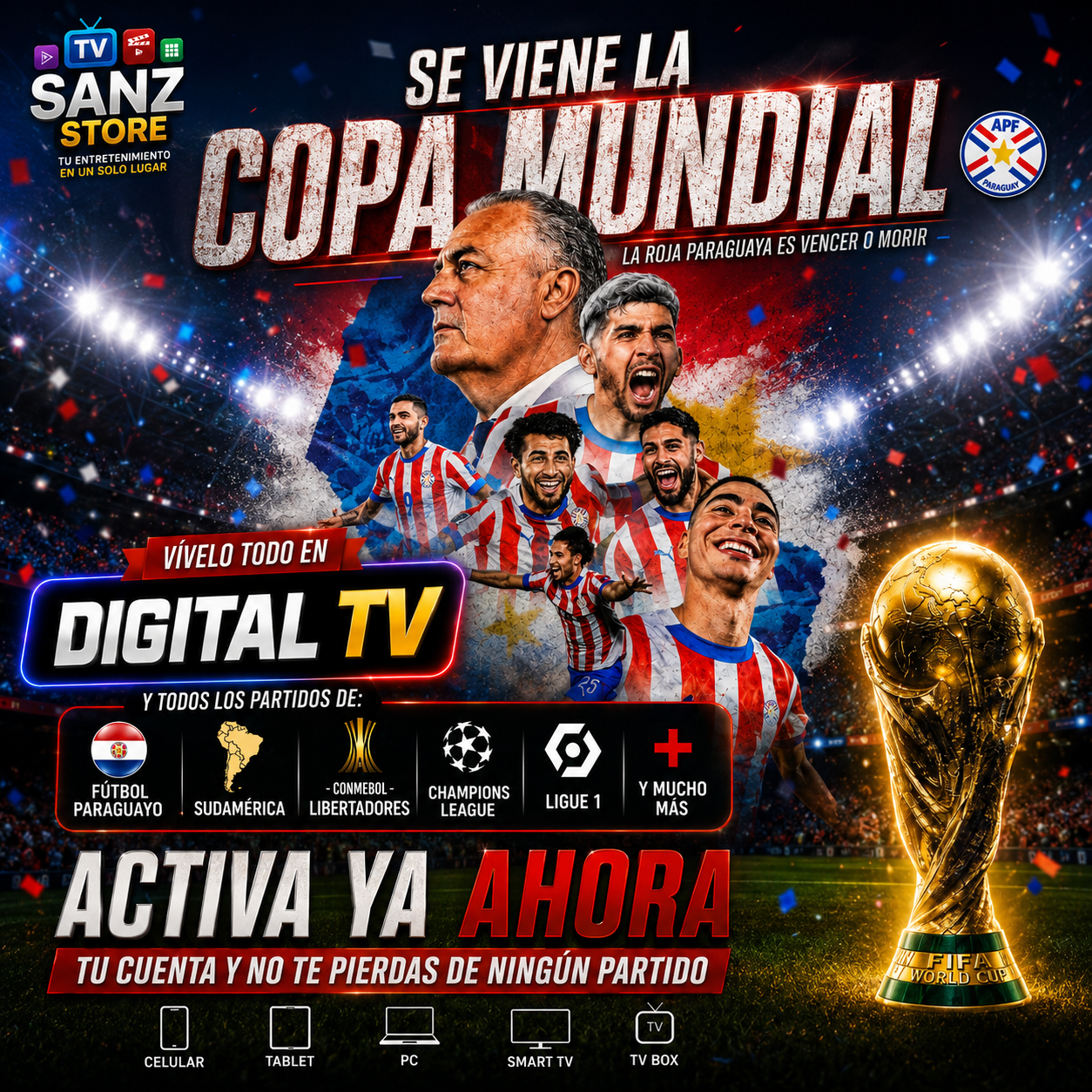 🏆🔥 ¡Se viene la Copa Mundial! Vivila completa con DIGITAL TV ⚽