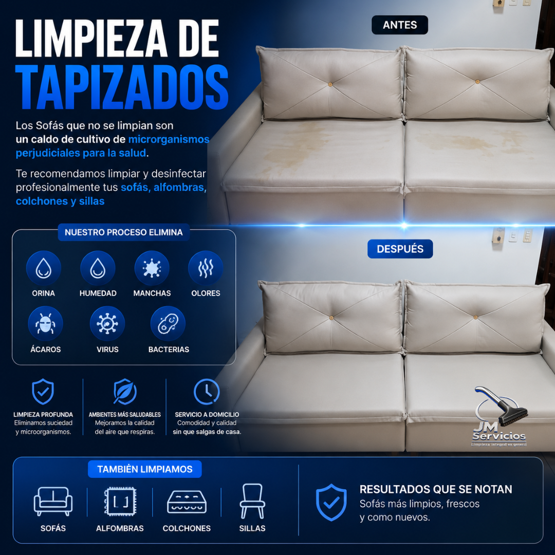Limpieza Profesional de Tapizados a Domicilio