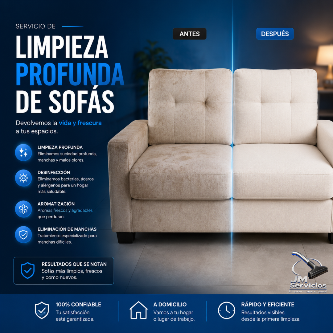Servicio de Limpieza Profunda de Sofás