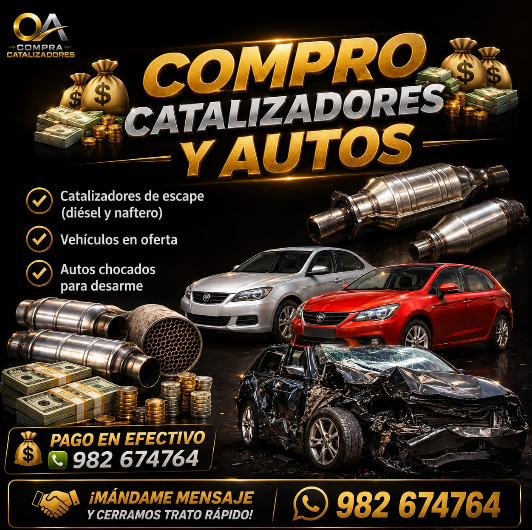 ¿Tienes un catalizador o un vehículo que deseas vender? 🚗💨