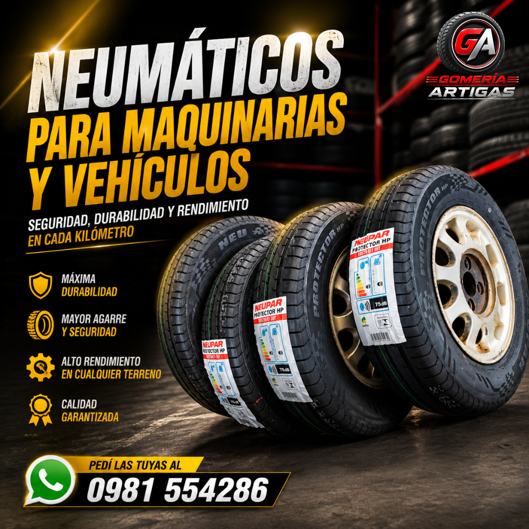 Neumáticos para Maquinarias y Vehículos | Calidad, Resistencia y Máximo Rendimiento
