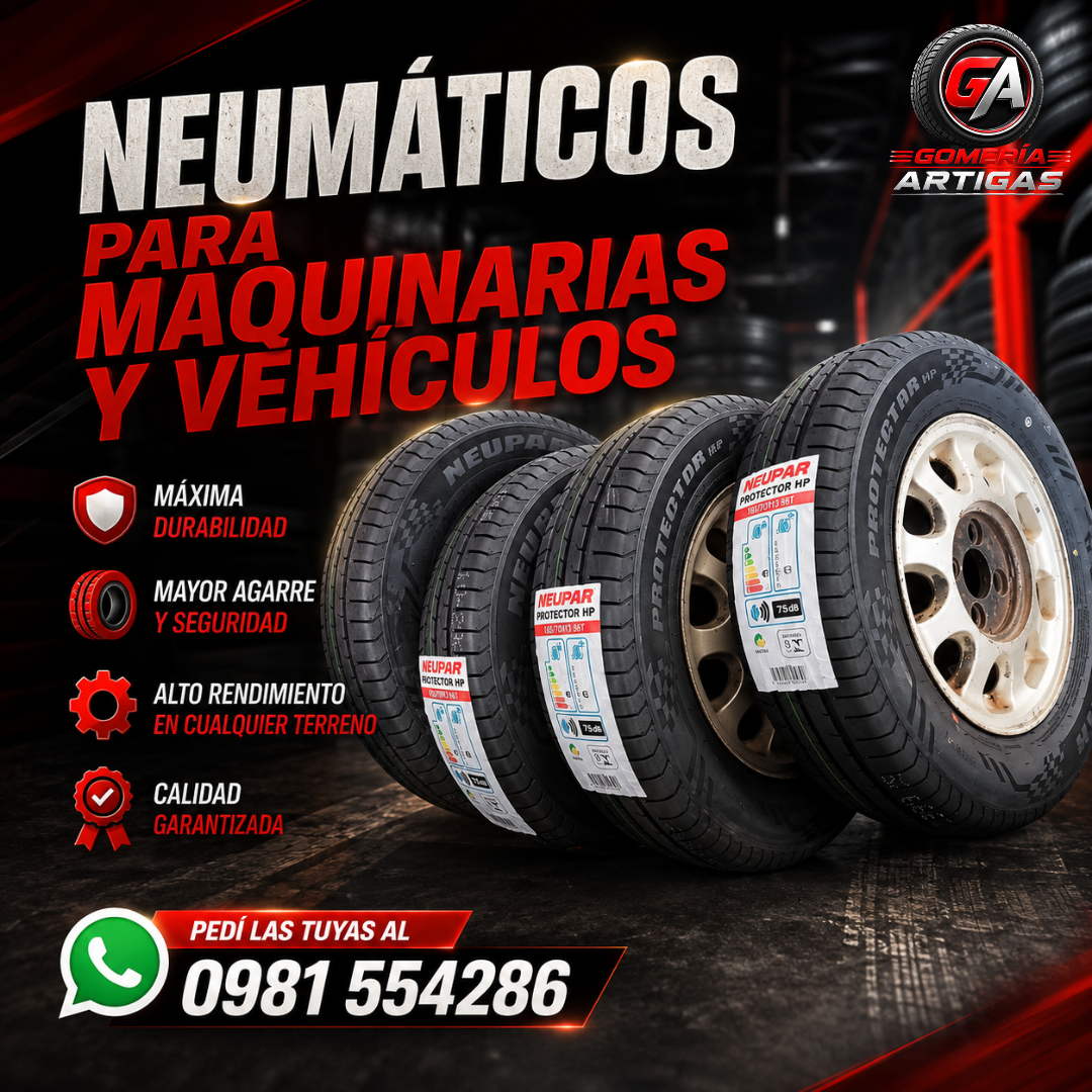 Neumáticos para Maquinarias y Vehículos | Máxima Calidad y Seguridad