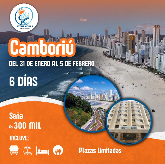 🌴☀️ ¡Escapate a Camboriú! 6 Días de Playa, Relax y Diversión 🚌