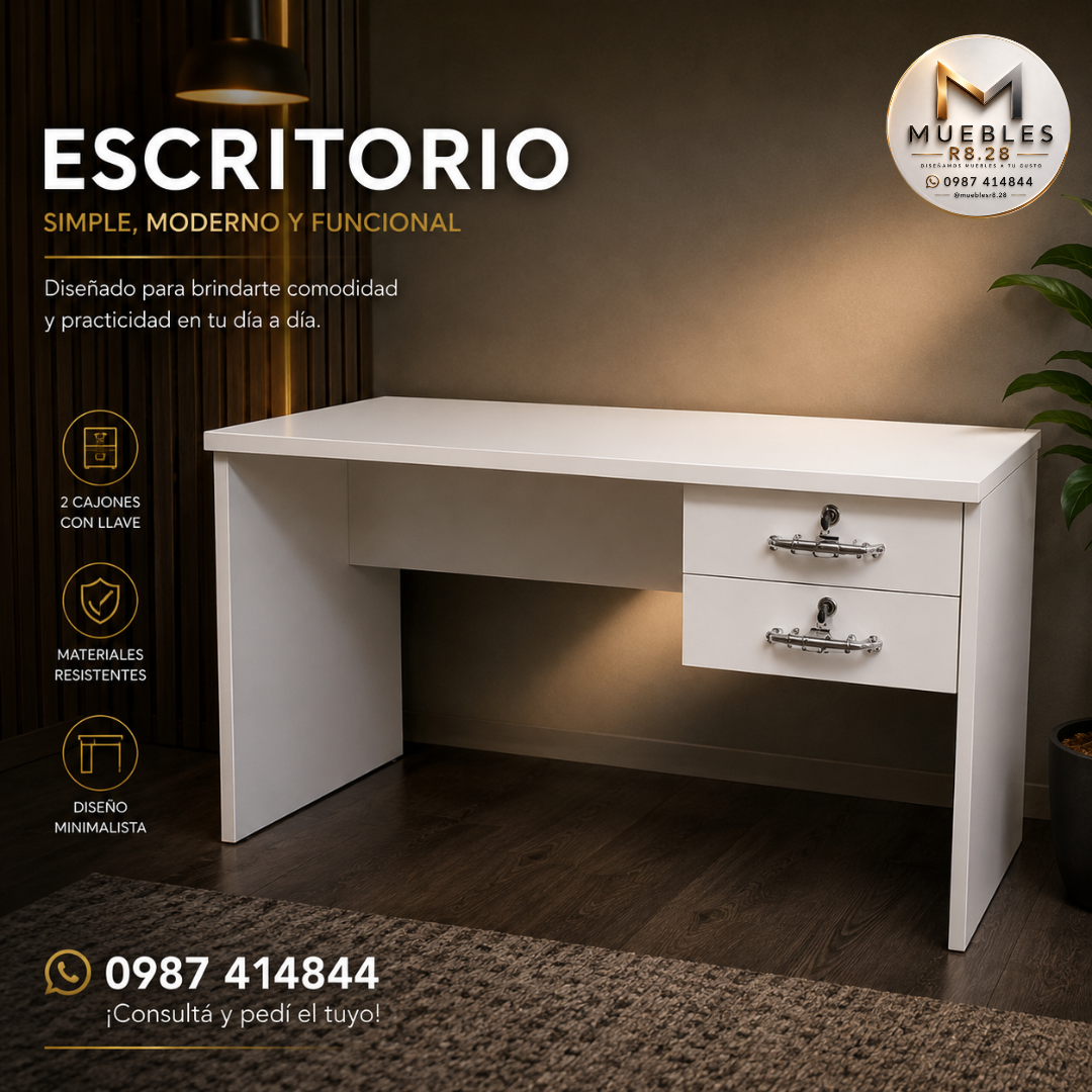 Escritorio Moderno – Simple, Elegante y Funcional