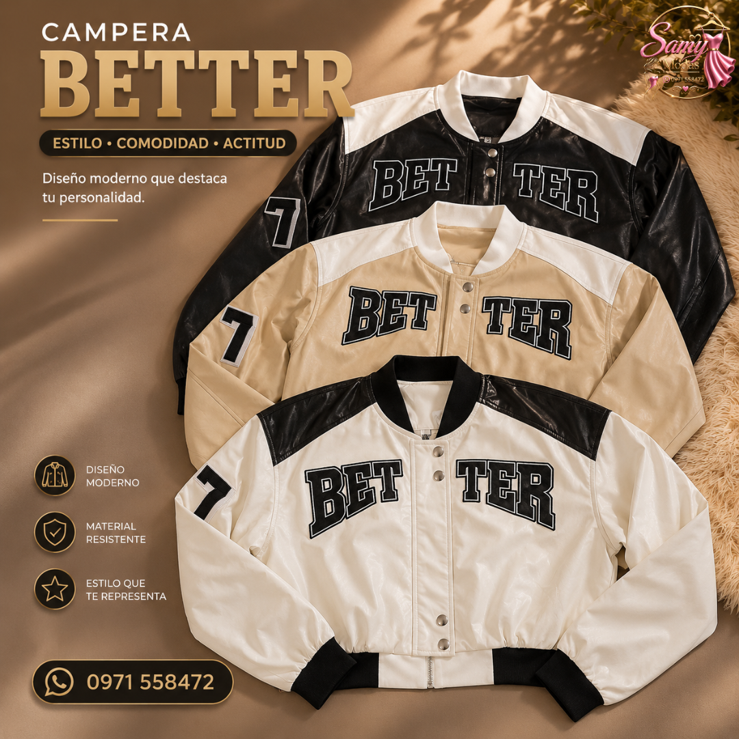 🧥 Campera Better – Estilo Urbano con Máxima Actitud 🧥