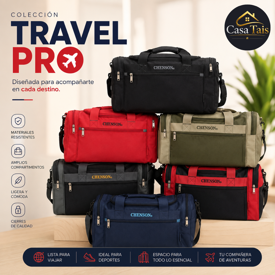Bolso Travel Pro Chenson – Tu Compañero Ideal para Viajes y Deportes