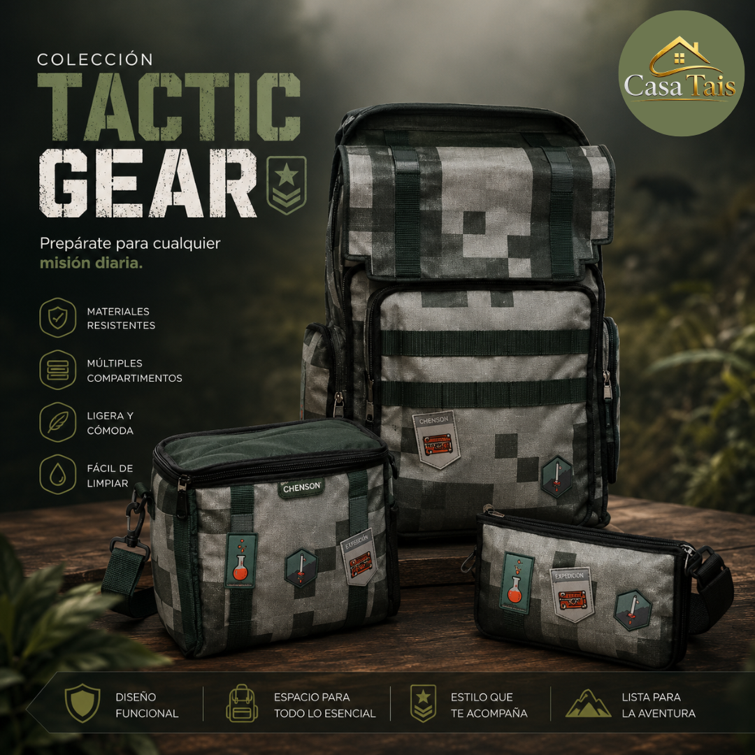 Colección Tactic Gear Chenson – Mochilas y Accesorios para la Aventura y el Día a Día