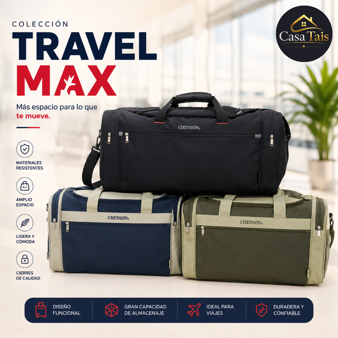 Bolso Travel Max Chenson – Gran Capacidad para Viajes y Aventuras