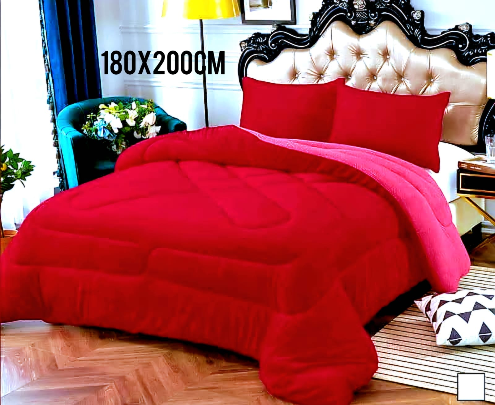Acolchado Premium King Size 180 × 200 cm con Fundas de Almohada
