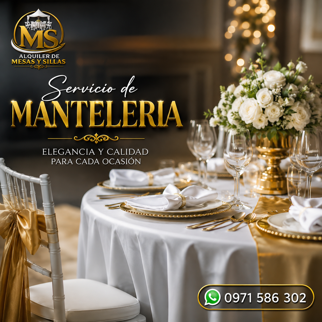 Servicio de Mantelería para Eventos