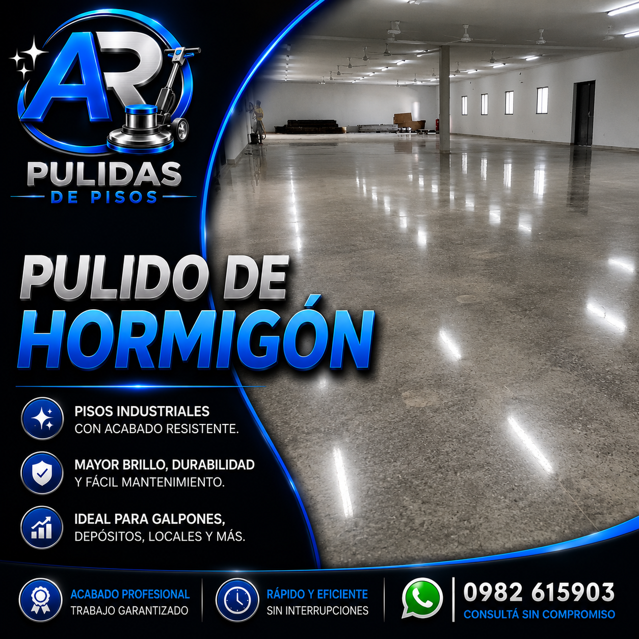 Pulido de Hormigón Profesional | AR Pulidas de Pisos