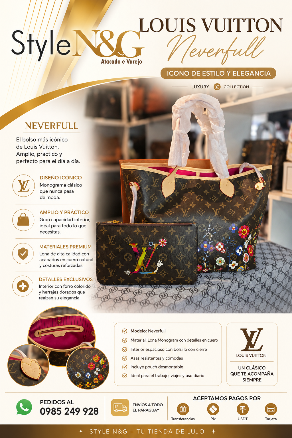 Louis Vuitton  Neverfull