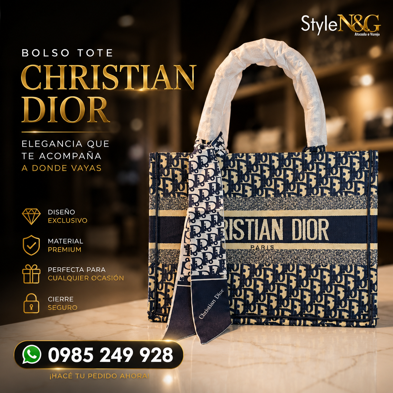 Bolso Tote Christian Dior Book Tote