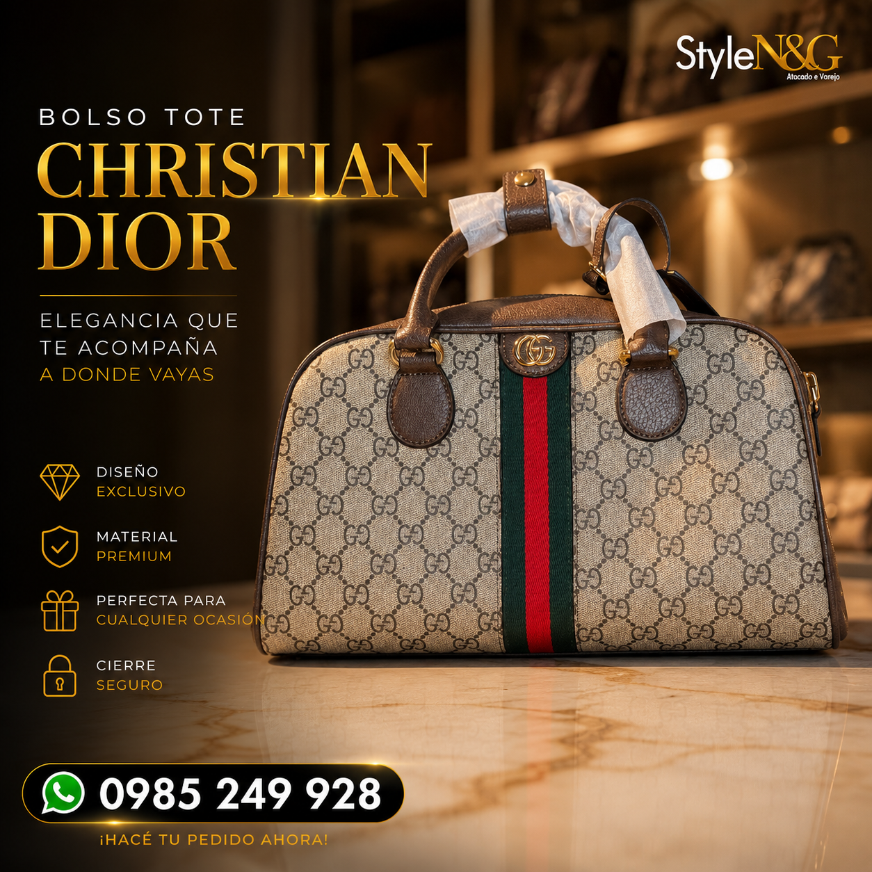 Bolso Tote Christian Dior