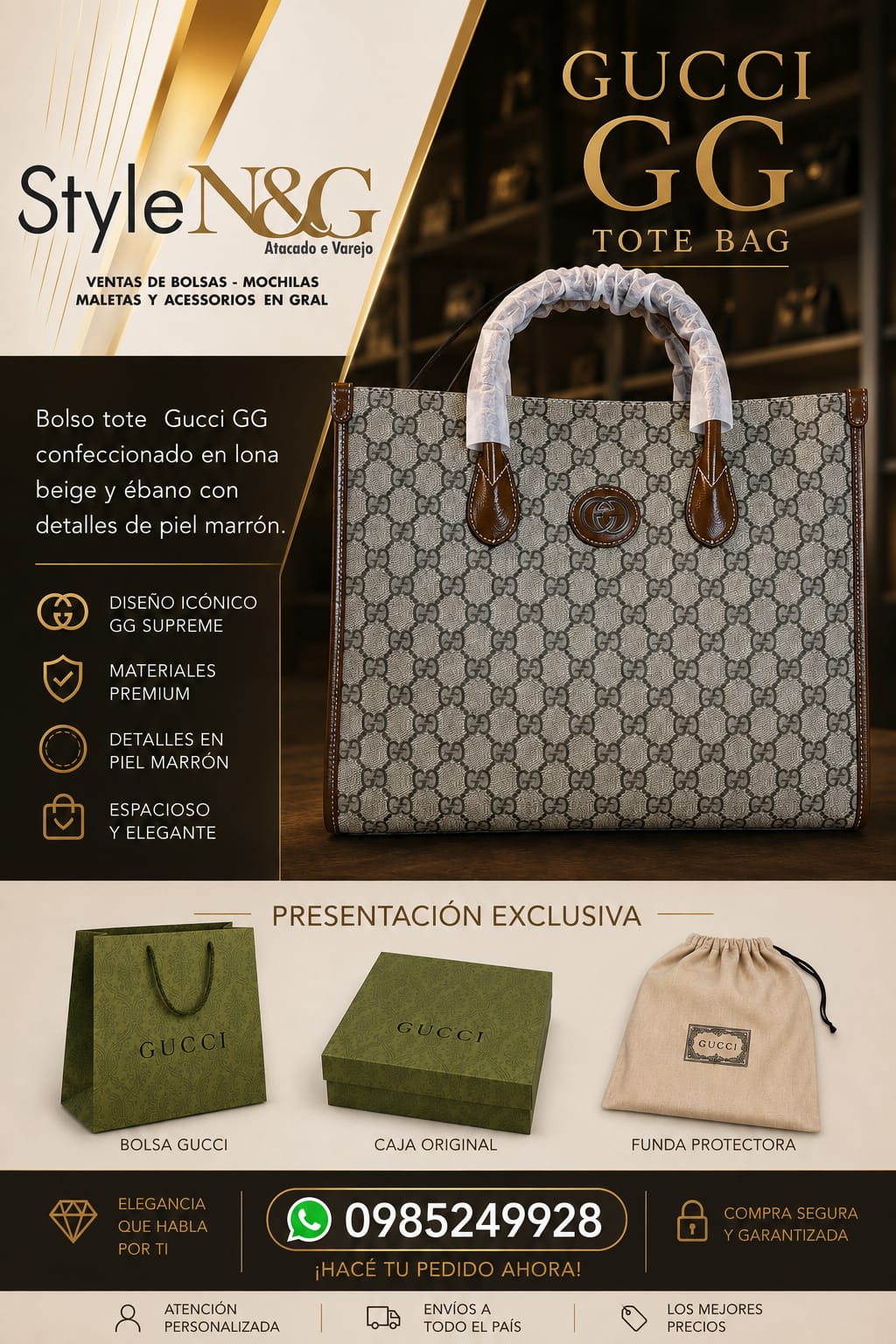 GUCCI  BOLSO TOTE