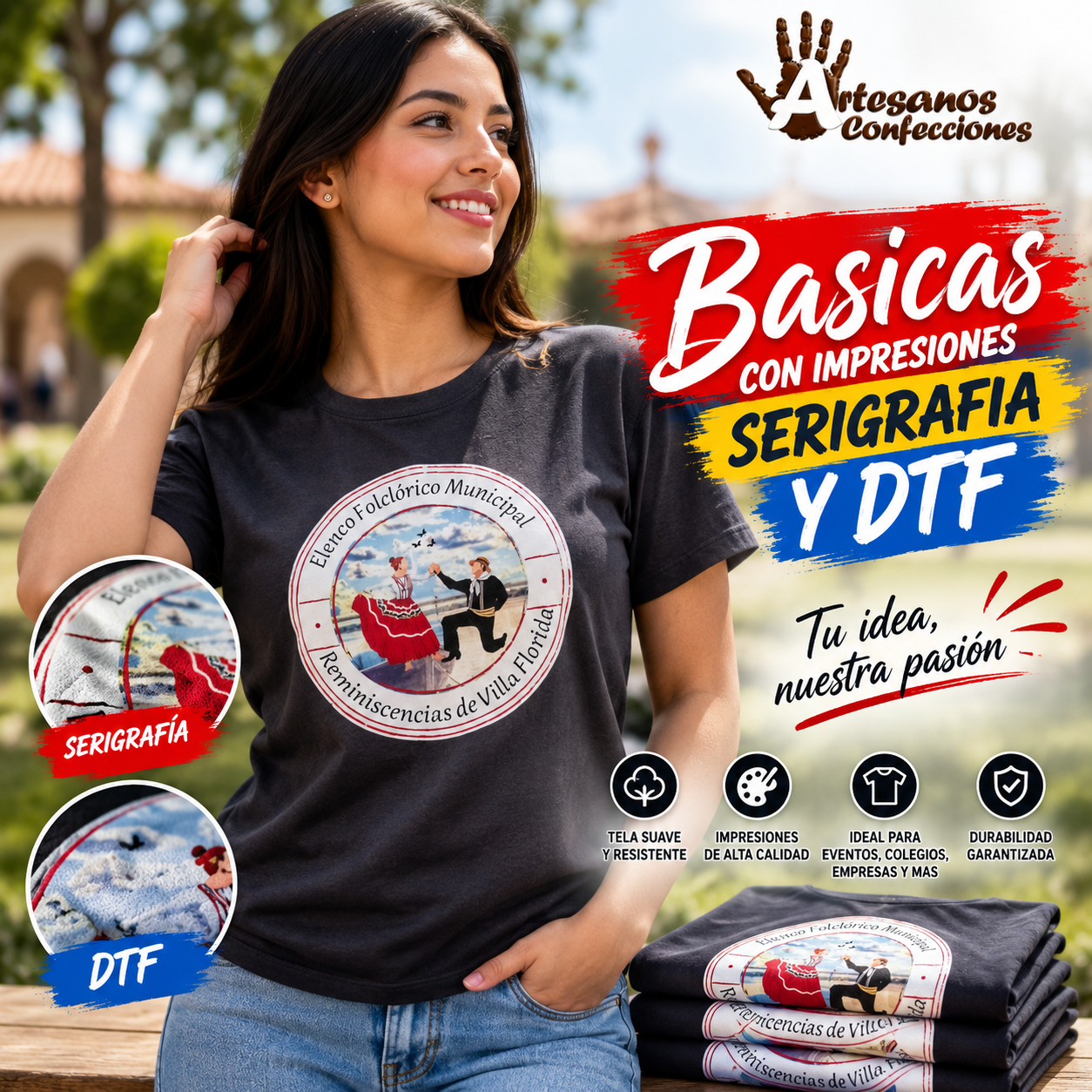 Remeras Básicas Personalizadas | Serigrafía y DTF de Alta Calidad