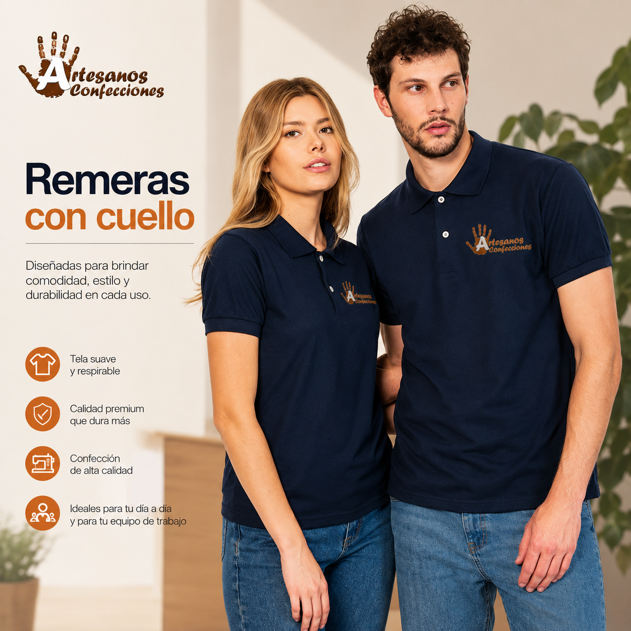 Remeras con Cuello Personalizadas 👕