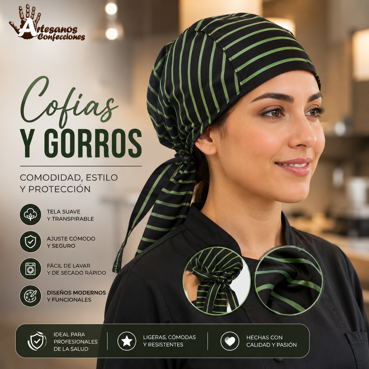 Cofias y Gorros Personalizados